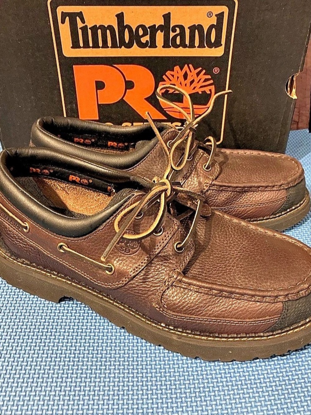 New Timberland Work Whitestone Moc Toe Oxford Leather Boat Shoes